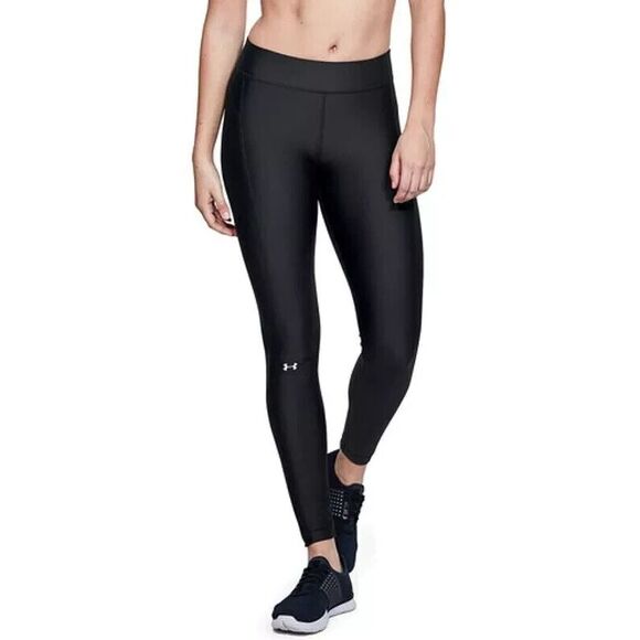 UNDER ARMOUR Women's HeatGear Leggings 1309631 SIZE XS Black - Picture 1 of 9